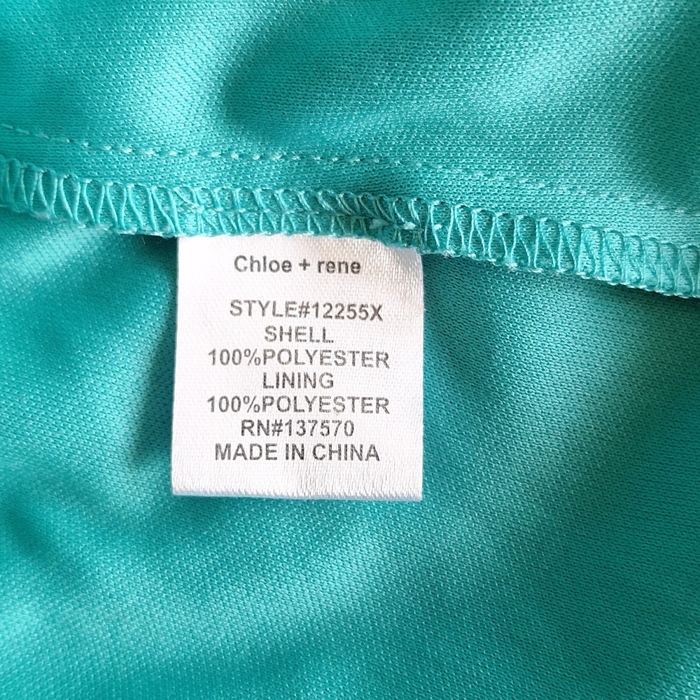 Chloe + Rene Jade Green Ruffle-Sleeve Dress - Picture 6 of 8